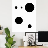 Minimalistische Abstrakte Circle Art | Moderne Geo Poster (Heimbüro)