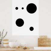 Minimalistische Abstrakte Circle Art | Moderne Geo Poster (Küche)