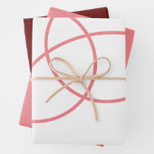 Minimalistische abstrakte, einfache geometrische geschenkpapier set (Beispiel)