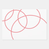 Minimalistische abstrakte, einfache geometrische geschenkpapier set (Vorderseite)