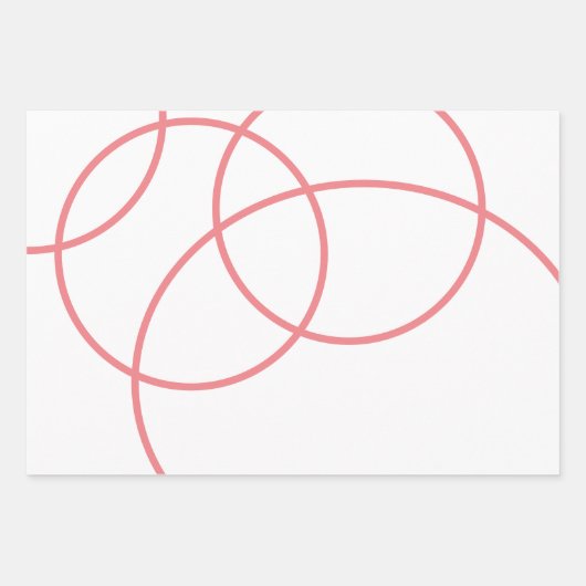 Minimalistische abstrakte, einfache geometrische geschenkpapier set (Vorderseite)