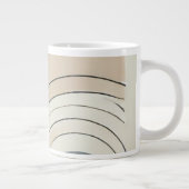 Minimalistische Abstrakte Espresso-Tasse Jumbo-Tasse (Rechts)