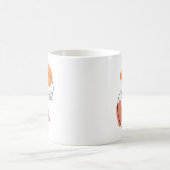 Minimalistische Abstrakte Fassade Portrait Line Ar Kaffeetasse (Mittel)