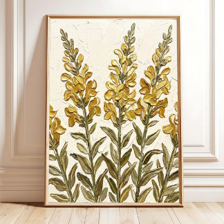 Minimalistische abstrakte florale Wandkunst Poster