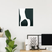 Minimalistische abstrakte Formen Poster (Heimbüro)