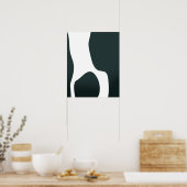 Minimalistische abstrakte Formen Poster (Küche)