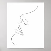 Minimalistische Abstrakte Frauen sehen sich einer Poster (Vorne)