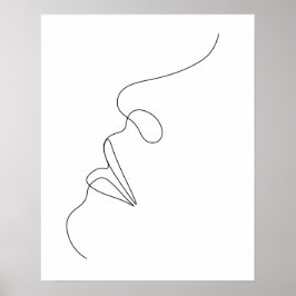 Minimalistische Abstrakte Frauen sehen sich einer  Poster
