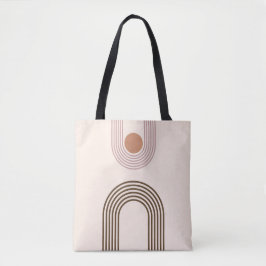 Minimalistische Abstrakte Geometrie Tasche
