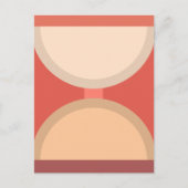 Minimalistische Abstrakte geometrische Art Earth T Postkarte (Vorderseite)