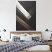 Minimalistische abstrakte geometrische diagonale B Leinwanddruck (Insitu (Schlafzimmer))