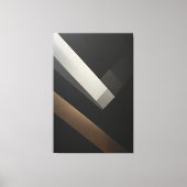 Minimalistische abstrakte geometrische diagonale B Leinwanddruck (Vorderseite)