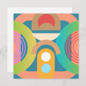 Minimalistische Abstrakte geometrische Formen Dankeskarte (Vorne/Hinten)