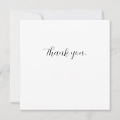 Minimalistische Abstrakte geometrische Formen Dankeskarte (Rückseite)