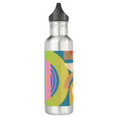 Minimalistische Abstrakte geometrische Formen Edelstahlflasche (Links)