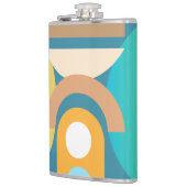 Minimalistische Abstrakte geometrische Formen Flachmann (Links)