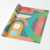 Minimalistische Abstrakte geometrische Formen Geschenkpapier (Ungerollt)