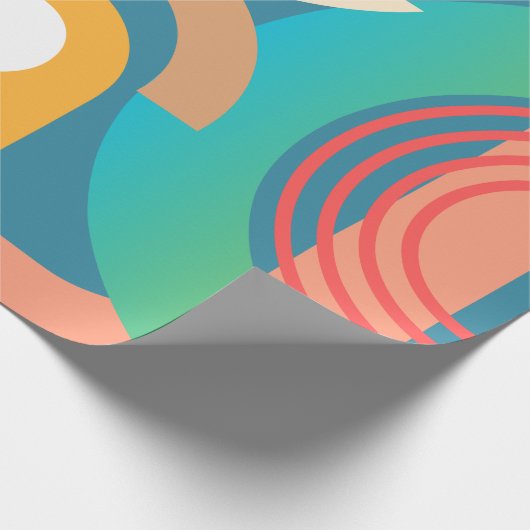 Minimalistische Abstrakte geometrische Formen Geschenkpapier (Ecke)