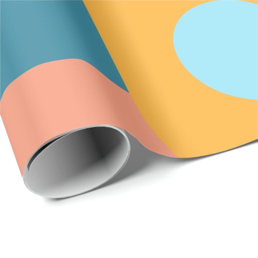 Minimalistische Abstrakte geometrische Formen Geschenkpapier (Rolleneckpunkt)