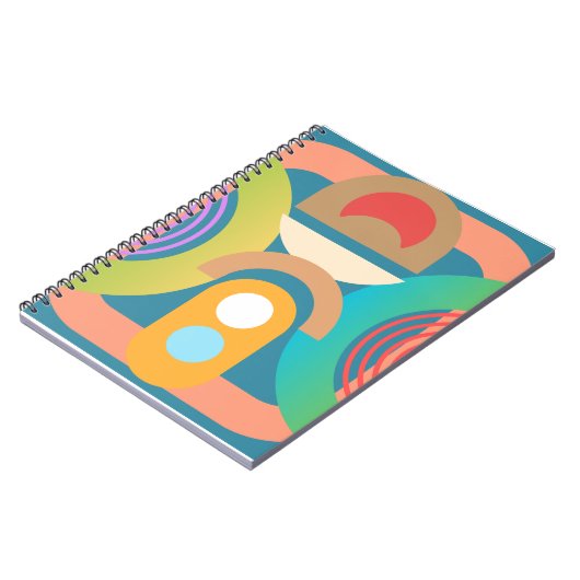 Minimalistische Abstrakte geometrische Formen Notizblock (Linke Seite)