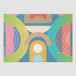 Minimalistische Abstrakte geometrische Formen Seidenpapier