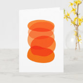 Minimalistische Abstrakte geometrische Kunst in Or Karte (Gelbe Blume)