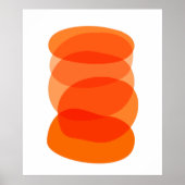 Minimalistische Abstrakte geometrische Kunst in Or Poster (Vorne)
