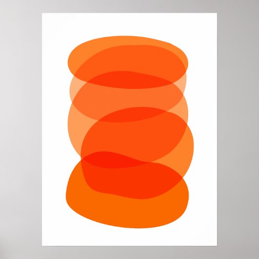 Minimalistische Abstrakte geometrische Kunst in Or Poster (Vorne)