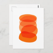 Minimalistische Abstrakte geometrische Kunst in Or Postkarte (Vorne/Hinten)