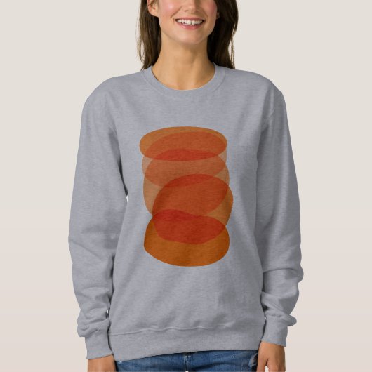 Minimalistische Abstrakte geometrische Kunst in Or Sweatshirt (Vorderseite)