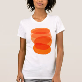 Minimalistische Abstrakte geometrische Kunst in Or T-Shirt