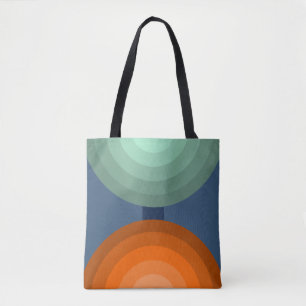Minimalistische Abstrakte geometrische Kunstfarben Tasche