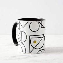 Minimalistische abstrakte geometrische Linienkunst