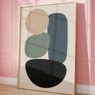 Minimalistische abstrakte geometrische Wandkunst Poster