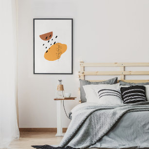 Minimalistische Abstrakte Gesichtspassage Portrait Poster