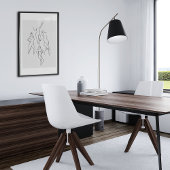 Minimalistische Abstrakte Gesichtspassage Portrait Poster