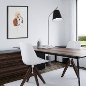 Minimalistische Abstrakte Gesichtspassage Portrait Poster