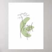 Minimalistische Abstrakte Gesichtspassage Portrait Poster (Vorne)