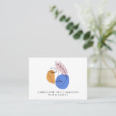 Minimalistische Abstrakte Gesichtspassette Art QR Visitenkarte (Stehend Vorderseite)