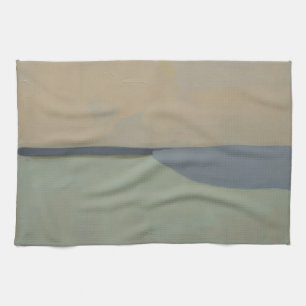 Minimalistische abstrakte Horizont-Weiche neutrale Geschirrtuch