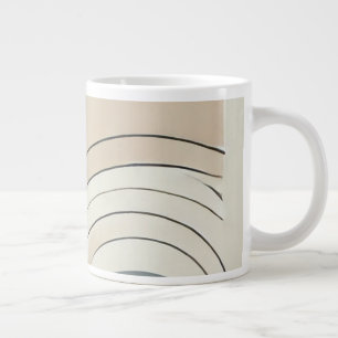 Minimalistische Abstrakte Jumbo-Tasse