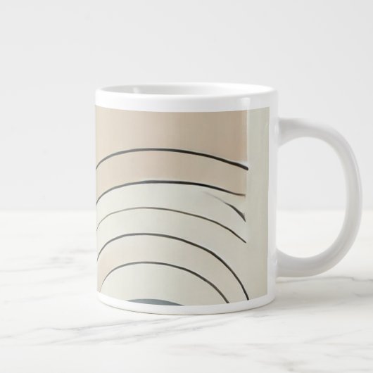 Minimalistische Abstrakte Jumbo-Tasse (Rechts)