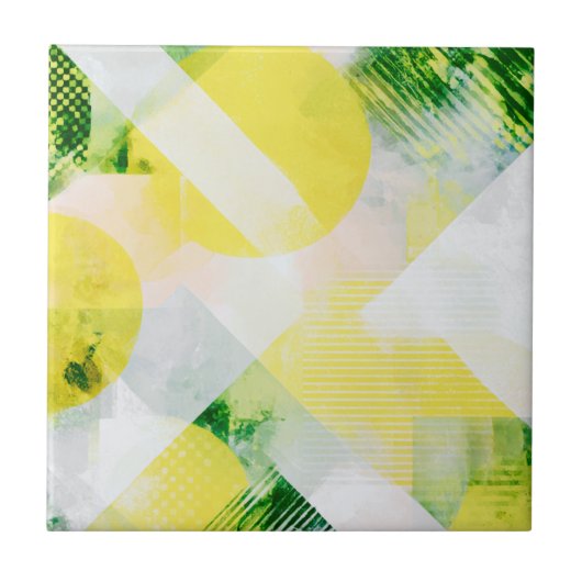 Minimalistische abstrakte Komposition Fliese (Vorderseite)