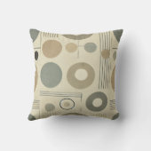 Minimalistische Abstrakte Kopfkissen Kissen (Rückseite)