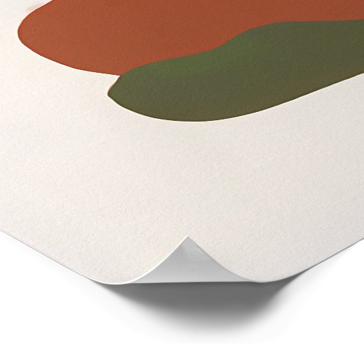 Minimalistische Abstrakte Kunst Moderne Vector Ill Poster (Ecke)