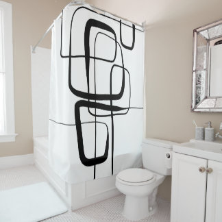 Minimalistische Abstrakte Kunst Nr. 22L13 Duschvorhang