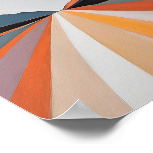 Minimalistische Abstrakte Kunstdrucken | Moderne W Poster (Ecke)