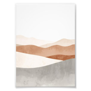 Minimalistische abstrakte Landschaftswandkunst – R Fotodruck