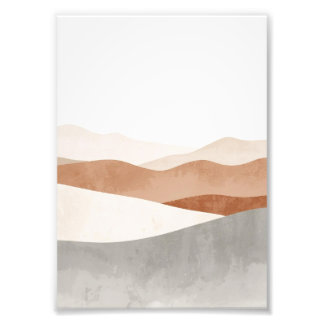 Minimalistische abstrakte Landschaftswandkunst – R Fotodruck