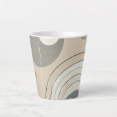 Minimalistische Abstrakte Latte-Tasse Milchtasse (Vorderseite)